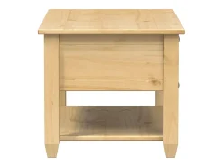 Mesa De Centro* Mesa de centro com gavetas Corona 85x50x45 cm pinho maciço PT238228 Castanho