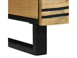 Mesa De Centro|vidaxl Mesa de centro com gaveta Marrom e Preto 80 x 54 x 40 cm Castanho