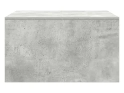 Mesa De Centro|vidaxl Mesa de centro com gavetas 70,5x70x40 cm -cimento Cinzento