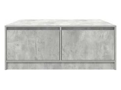 Mesa De Centro*vidaxl Mesa de centro com gavetas 100x100x40 cm -cimento Cinzento
