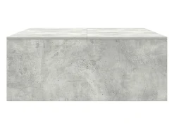 Mesa De Centro*vidaxl Mesa de centro com gavetas 100x100x40 cm -cimento Cinzento