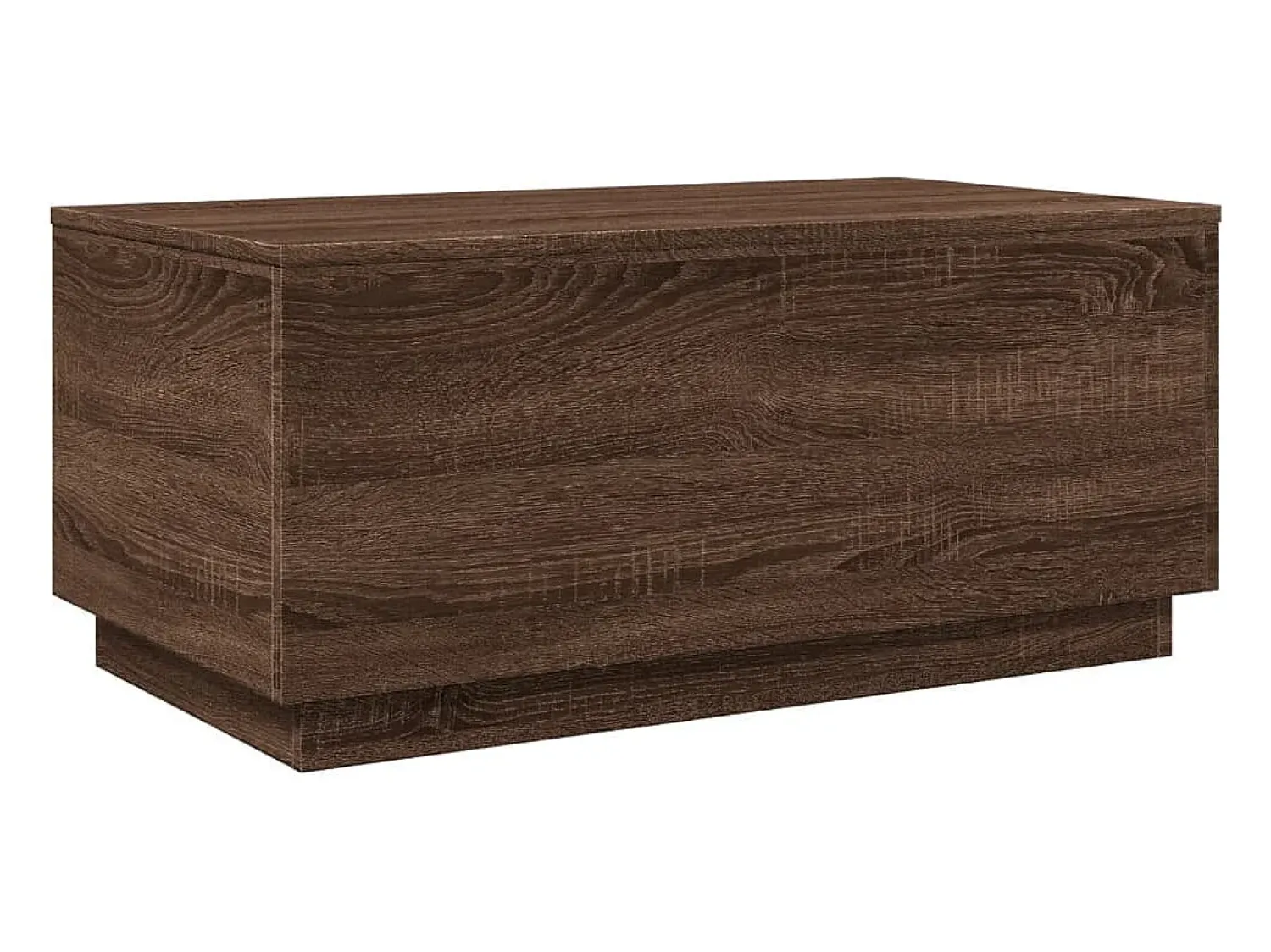 Mesa De Centro* Mesa de centro com luzes LED 90x50x40 cm carvalho PT196993 Castanho