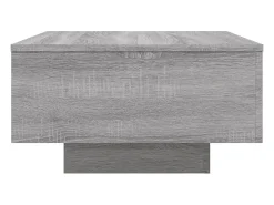 Mesa De Centro*vidaxl Mesa de centro com luzes LED 55x55x31 cm sonoma Cinzento