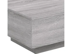 Mesa De Centro*vidaxl Mesa de centro com luzes LED 55x55x31 cm sonoma Cinzento