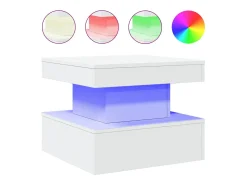 Mesa de centro com luzes LED 50x50x40 cm PT719275^ Mesa De Centro