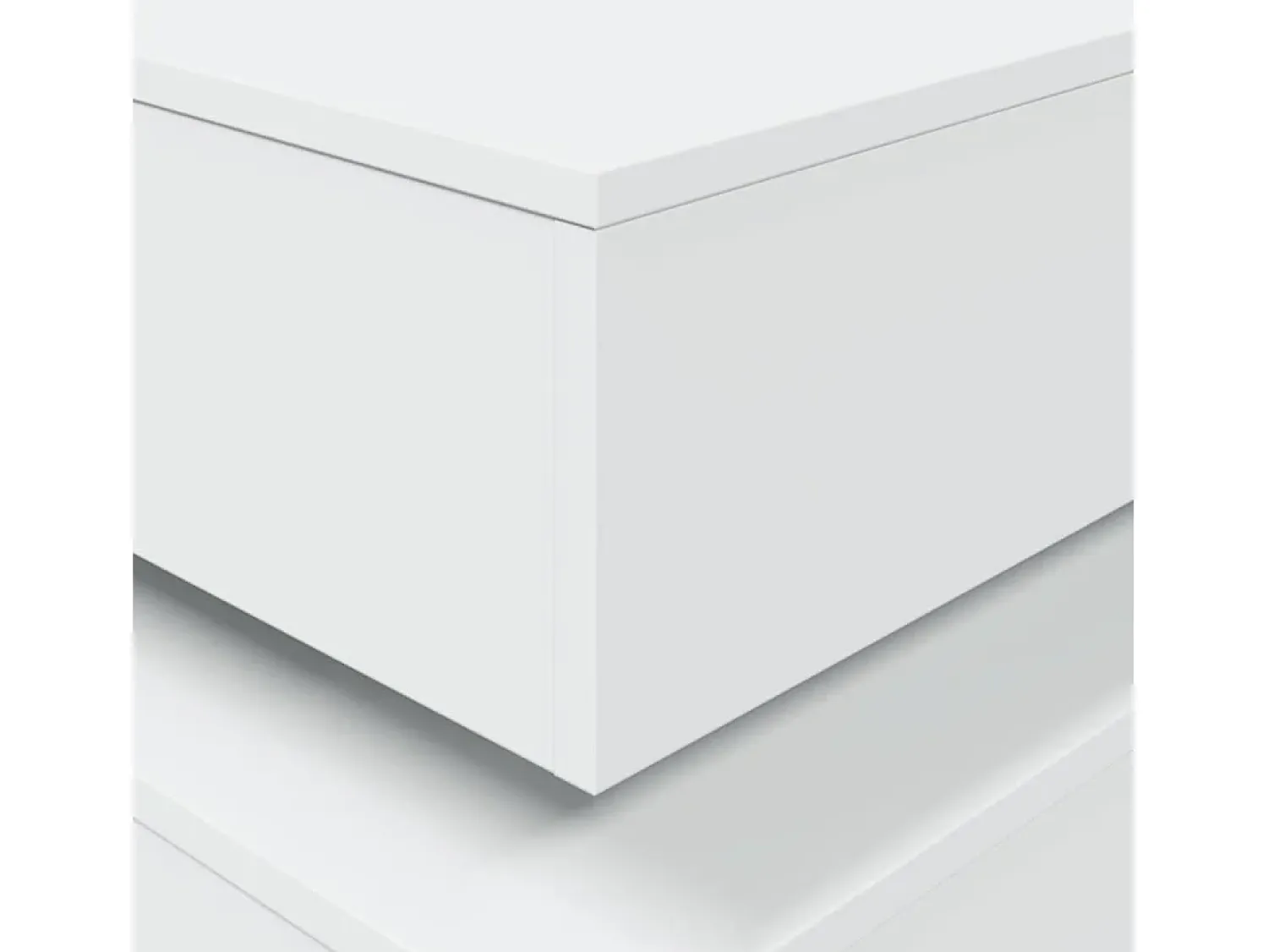 Mesa De Centro*vidaxl Mesa de centro com luzes LED 50x50x40 cm Branco