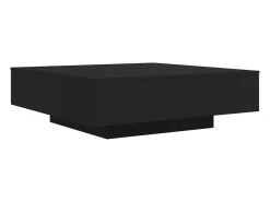 Mesa De Centro| Mesa de centro com luzes LED 100x100x31 cm PT535068 Preto