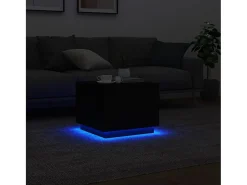 vidaxl Mesa de centro com luzes LED 50x50x40 cm^ Mesa De Centro