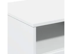 Mesa De Centro*vidaxl Mesa de centro com luzes LED 90x49x40 cm Branco