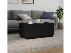 vidaxl Mesa de centro com luzes LED 90x50x40 cm^ Mesa De Centro