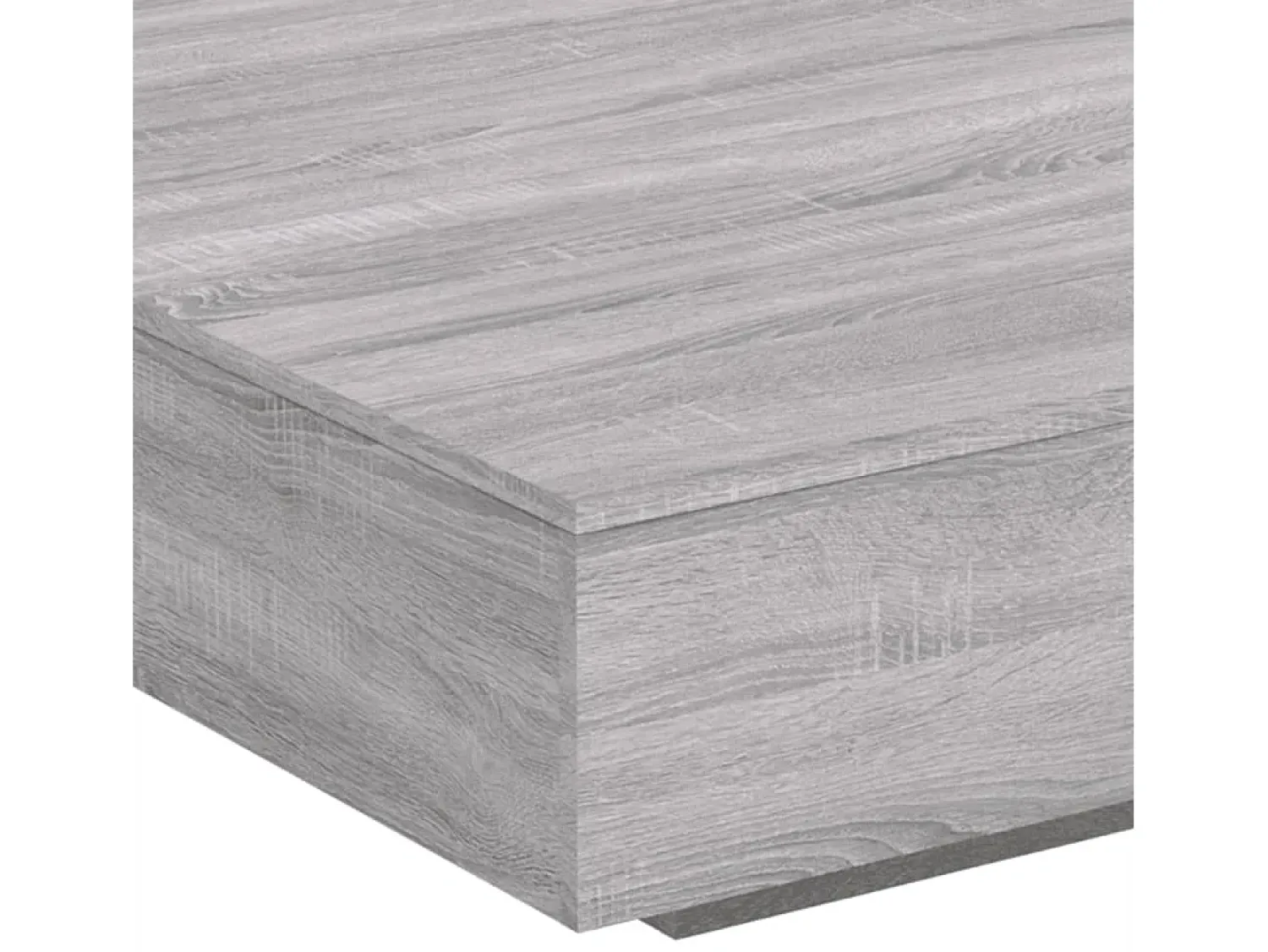 vidaxl Mesa de centro com luzes LED 100x100x31 cm sonoma Cinzento