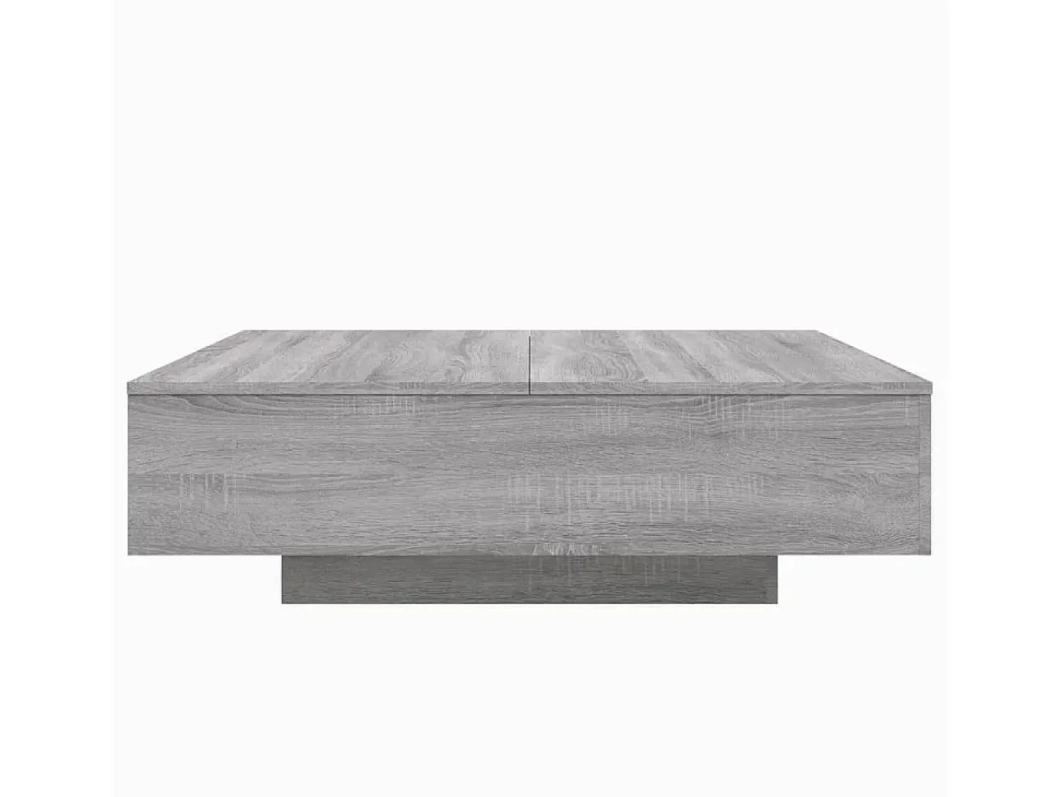 vidaxl Mesa de centro com luzes LED 100x100x31 cm sonoma Cinzento