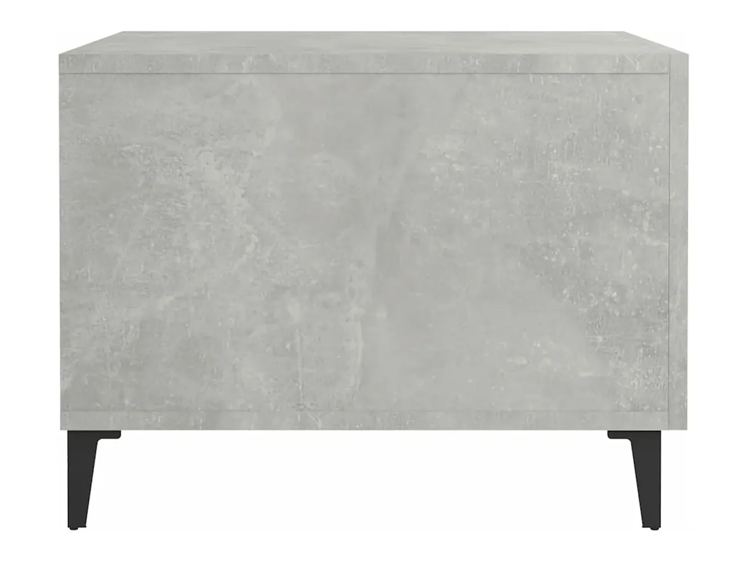 Best vidaxl Mesa de centro com pernas de metal 50x50x40 cm -cimento Cinzento