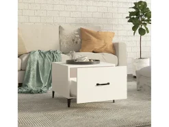 Online Mesa de centro com pernas de metal 50x50x40 cm PT186949 Branco