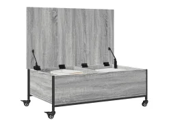 Mesa De Centro* Mesa de centro com rodas derivados de madeira sonoma PT381219 Cinzento