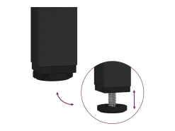 vidaxl Mesa de centro com tampo em vidro 80x35x81 cm aço^ Consola