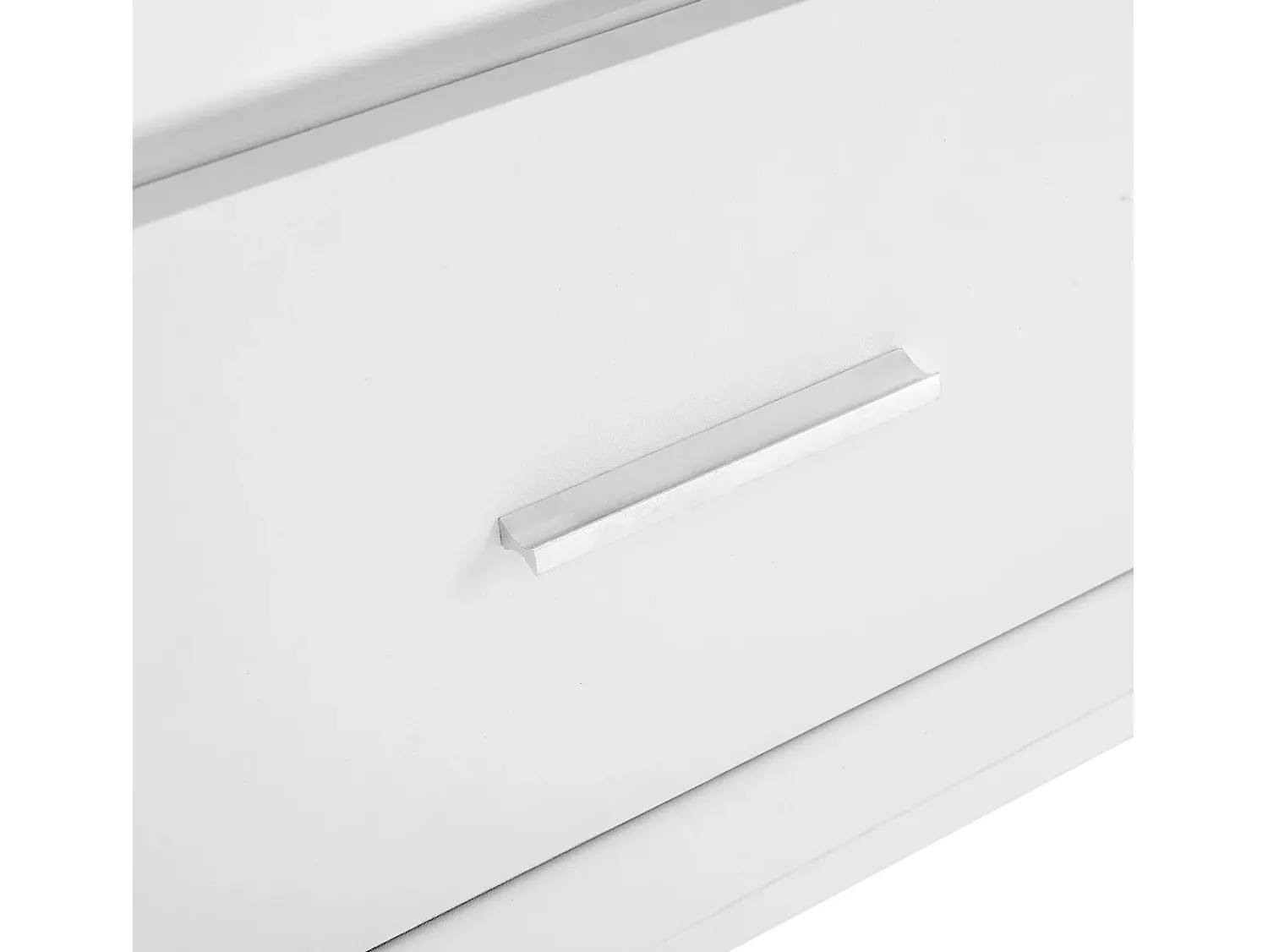Mesa De Centro*Hauss Spole Mesa de centro com tampo elevatório, iluminação LED e gaveta - Acabamento brilhante - Branco