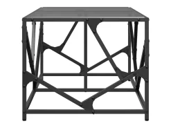 Mesa De Centro|vidaxl Mesa de centro com topo em vidro 98,5x50x41 cm aço Preto
