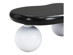 Mesa de centro de design em formato de nuvem com iluminação LED, formato original, tampo iluminado em estilo nuvem, e branco.^ Mesa De Centro