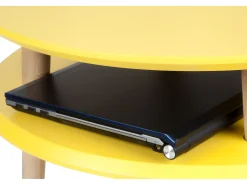 Mesa De Centro| Mesa de centro de dois níveis Dmr. 70 cm x altura 35 cm Ufo Sálvia Verde