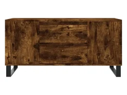 Mesa De Centro*vidaxl Mesa de centro derivados de madeira carvalho fumado Castanho