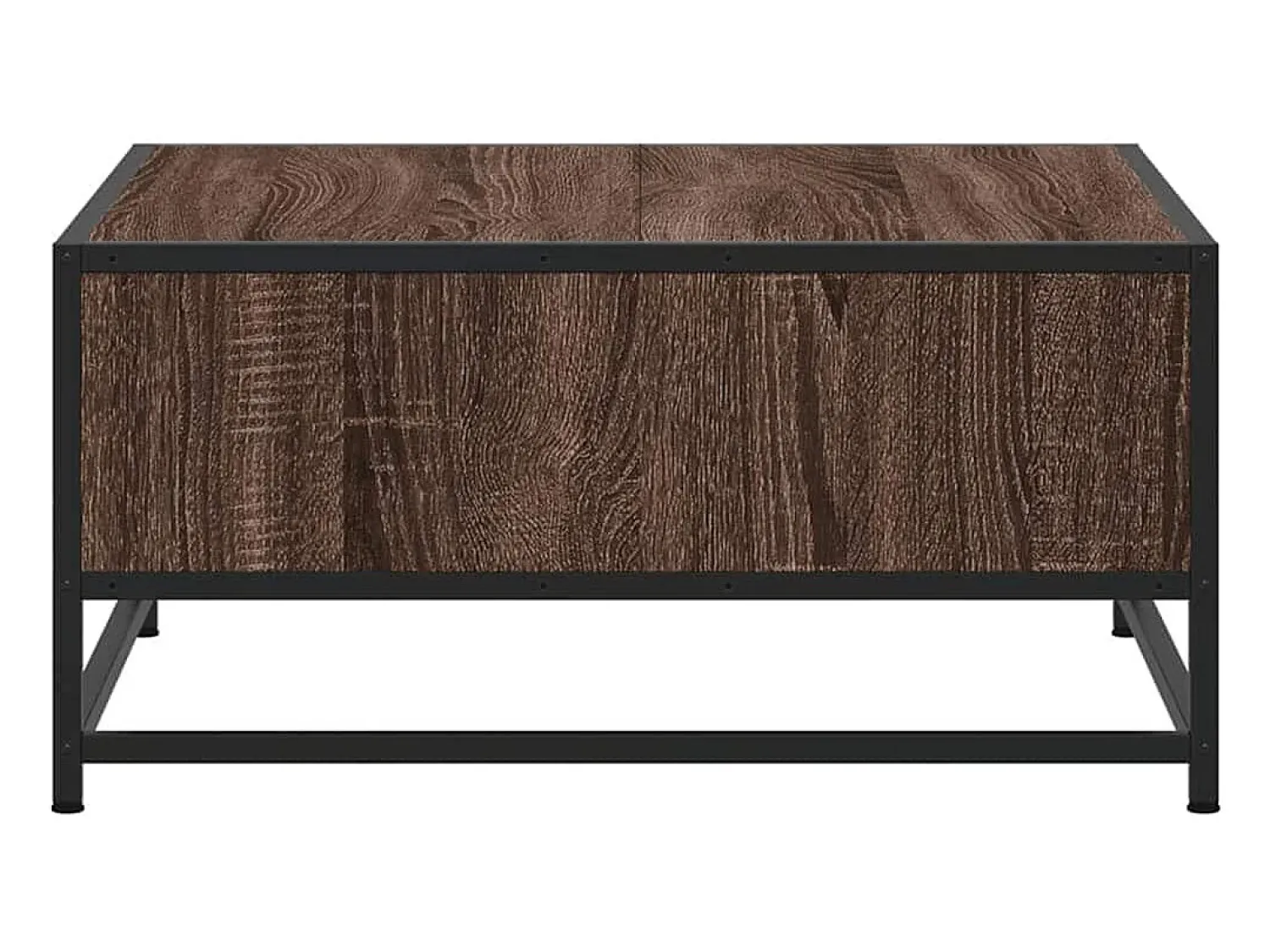Mesa De Centro*vidaxl Mesa de centro derivados de madeira e metal carvalho castanho Natural claro