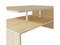 Mesa De Centro* Mesa de centro derivados de madeira 90x59x42 cm cor carvalho PT730811 Castanho