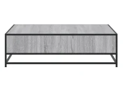 Mesa De Centro*vidaxl Mesa de centro derivados de madeira e metal sonoma Cinzento