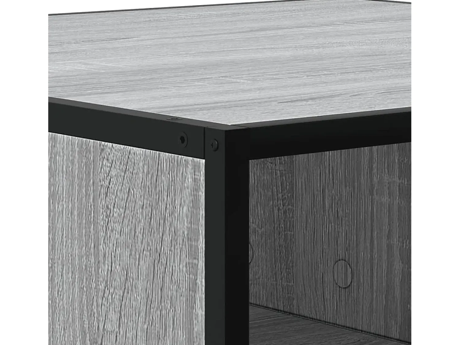Mesa De Centro*vidaxl Mesa de centro derivados de madeira e metal sonoma Cinzento
