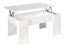 Clearance Saldosystocks Mesa de Centro Elevatoria Elise, 90x50cm Branco