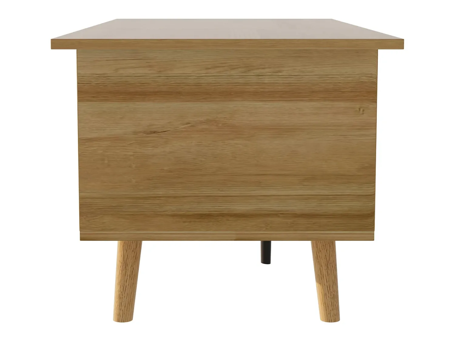 Hauss Spole Mesa de centro elevatória em cor madeira com 2 portas em verga e arrumação 103x50x46cm^ Mesa De Centro