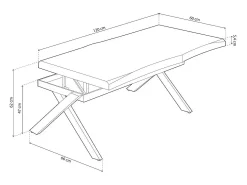 ADEC Mesa de centro elevatória Xena Fit^ Mesa De Centro