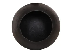 Mesa De Centro*vidaxl Mesa de centro em alumínio martelado Ø 50x30 cm Preto