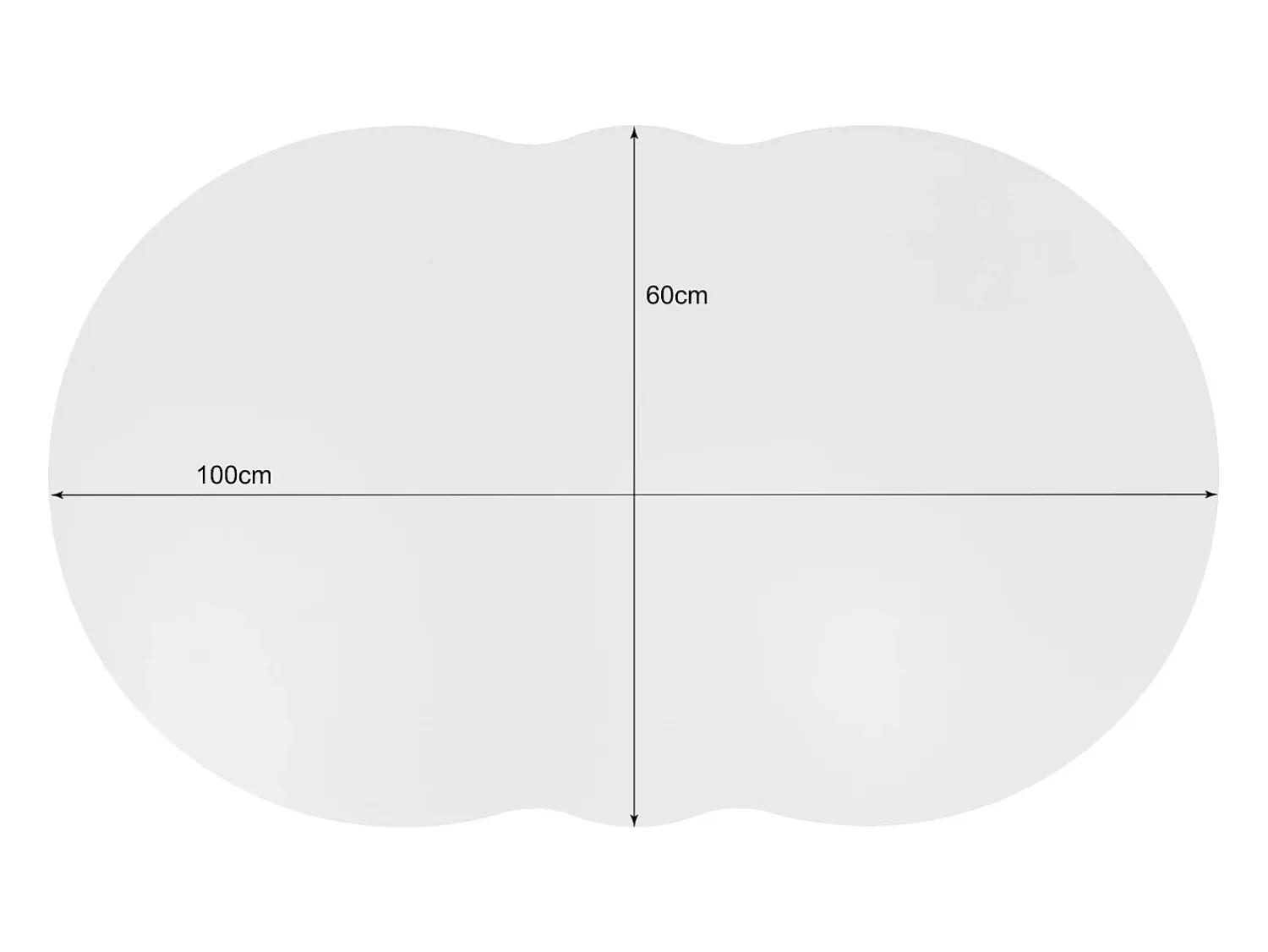 Mesa De Centro*Hauss Spole Mesa de centro em forma de nuvem com gaveta - Madeira PB - Branca Branco