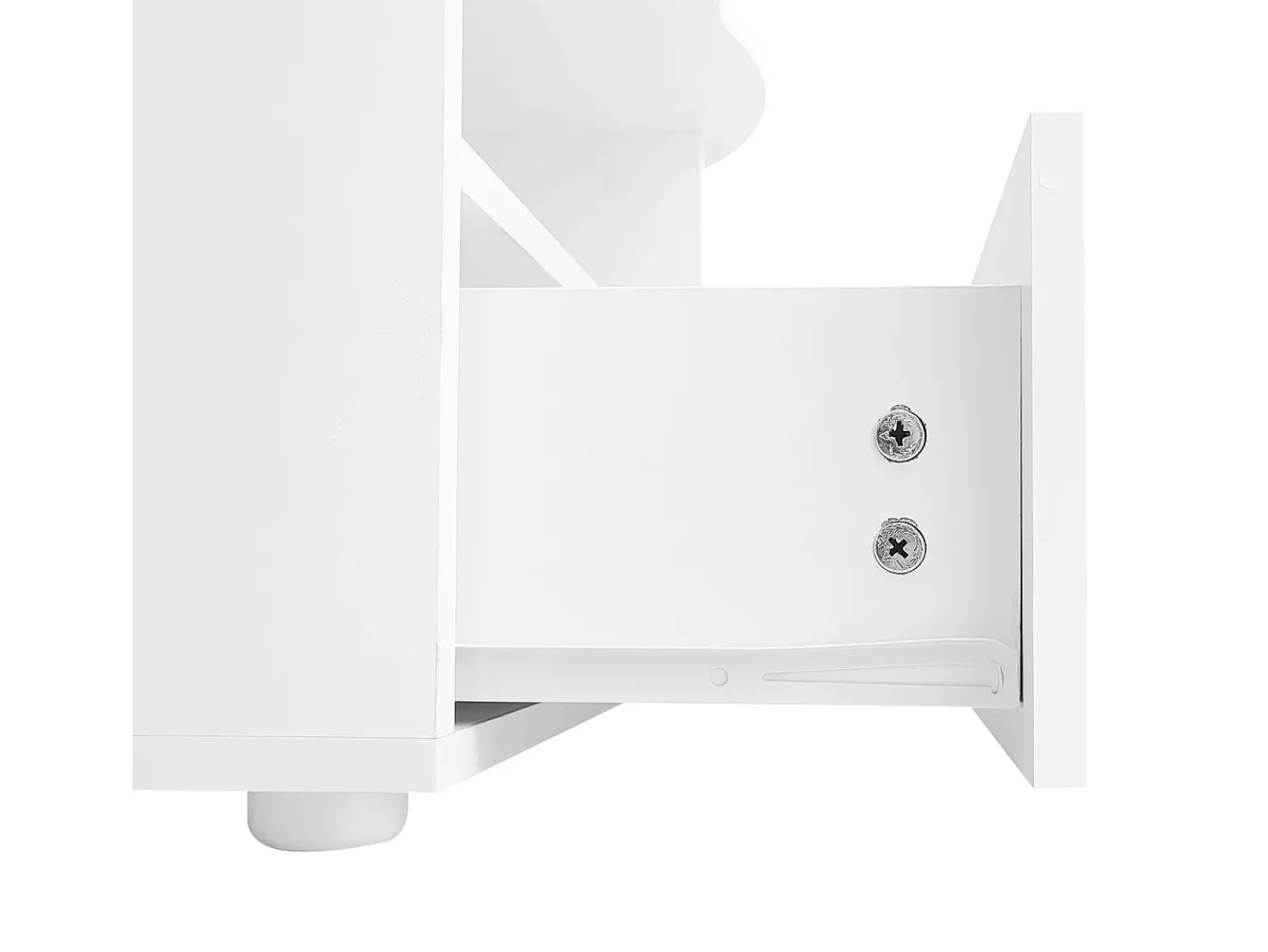Mesa De Centro*Hauss Spole Mesa de centro em forma de nuvem com gaveta - Madeira PB - Branca Branco