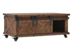 Mesa De Centro*vidaxl Mesa de centro em madeira de abeto maciça 91x51x38 cm castanho Natural claro