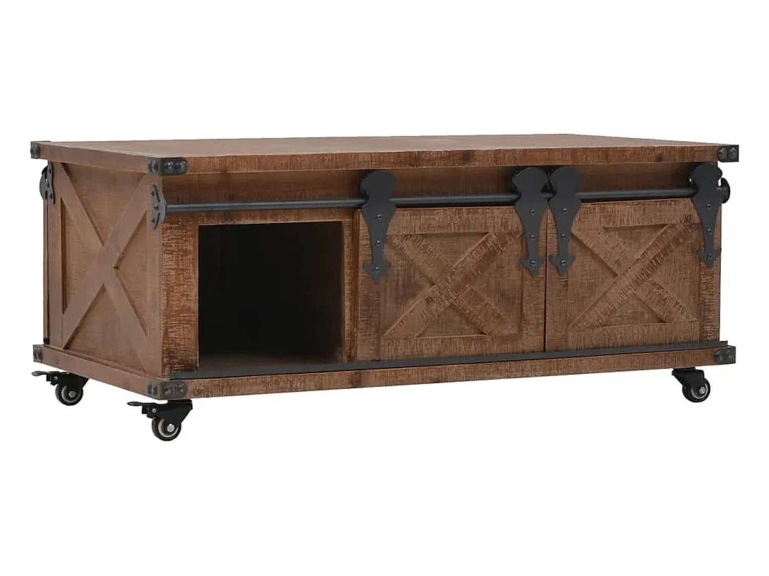 Mesa De Centro*vidaxl Mesa de centro em madeira de abeto maciça 91x51x38 cm castanho Natural claro