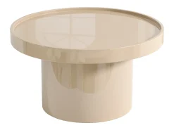 Mesa De Centro*Vente-unique Mesa de centro em MDF - laqueado - SYBEVA Bege
