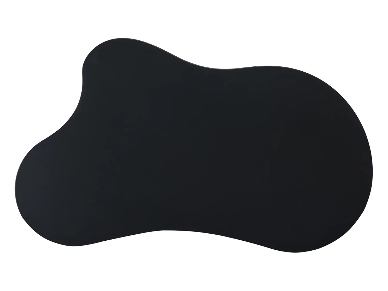 Mesa De Centro|ModernLuxe Mesa de centro em MDF e PVC - tampo irregular em forma de nuvem - Preto