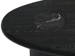 Mesa De Centro|Vente-unique Mesa de centro em mármore e folheado de carvalho - - MARSULA Preto