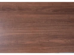 Mesa De Centro* Mesa de centro estilo chalé 110x55x38,5cm - Mesa de centro com gavetas em verga e portas de correr com ripas em madeira maciça Pernas em madeira maciça - Castanho