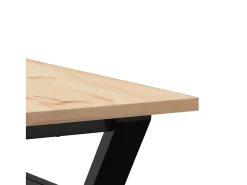 Mesa De Centro|vidaxl Mesa de centro estrutura em Y 80x80x45 cm pinho e aço Castanho
