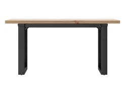Mesa De Centro| Mesa de centro estrutura em O 90x40x45,5 cm pinho/ferro fundido PT431914 Castanho