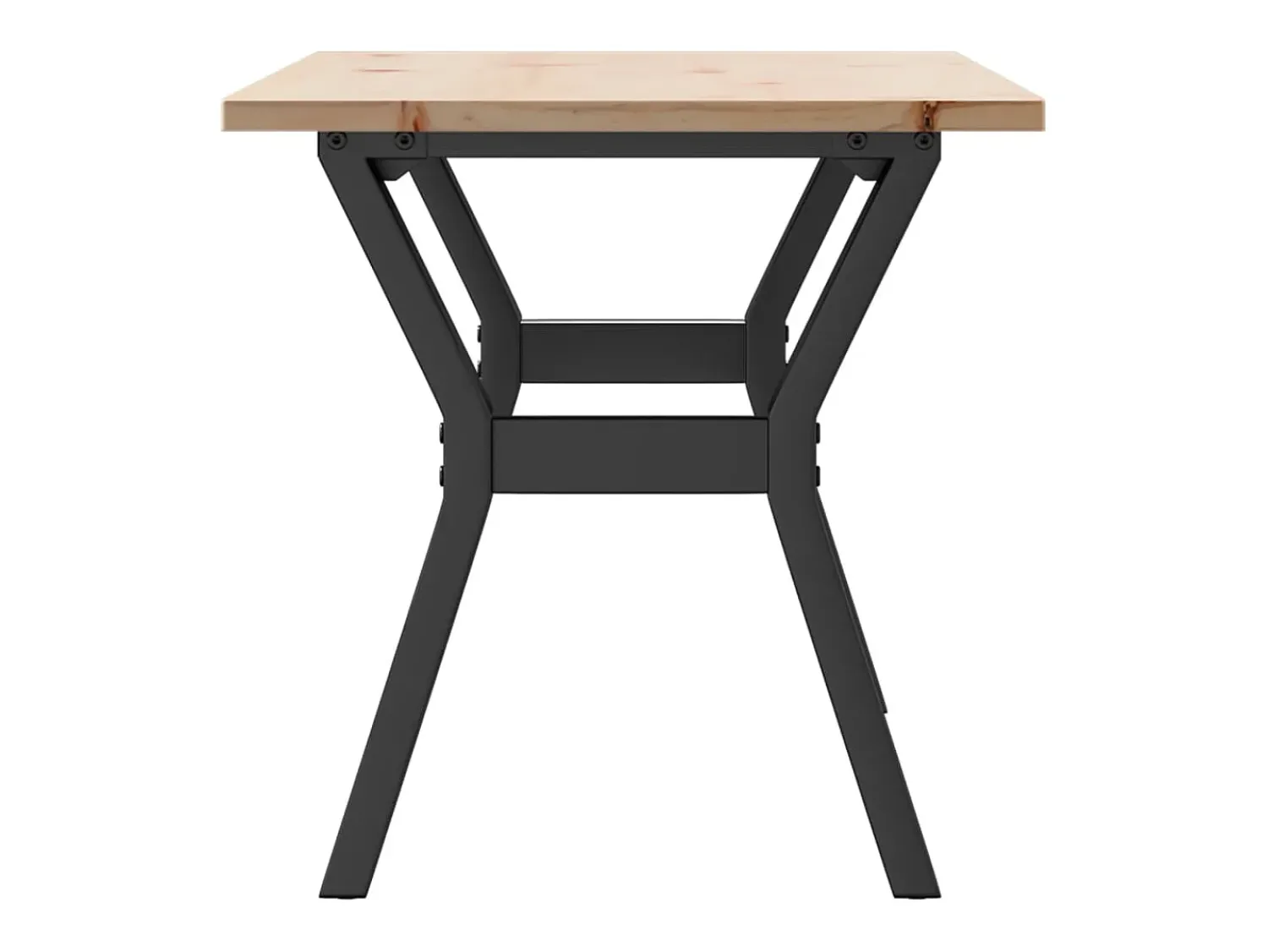 Mesa De Centro*vidaxl Mesa de centro estrutura em Y 100x50x45cm pinho e aço Castanho