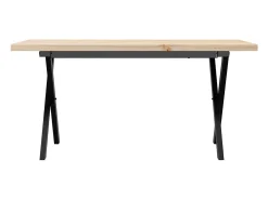 Mesa De Centro* Mesa de centro estrutura em X 90x40x45,5 cm pinho/ferro fundido PT814660 Castanho