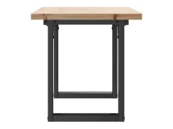 Mesa De Centro*vidaxl Mesa de centro estrutura em O 90x40x45,5 cm pinho/aço Castanho
