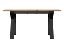 Mesa de centro estrutura em Y 80x50x40 cm pinho e ferro fundido PT221475^ Mesa De Centro