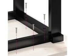 Mesa De Centro|vidaxl Mesa de centro estrutura em O 80x50x40 cm pinho e aço Castanho