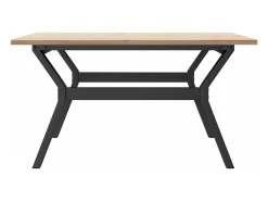 Mesa De Centro*vidaxl Mesa de centro estrutura em Y 90x90x45 cm pinho e aço Castanho