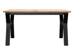 Mesa De Centro*vidaxl Mesa de centro estrutura em Y 90x90x45 cm pinho e aço Castanho